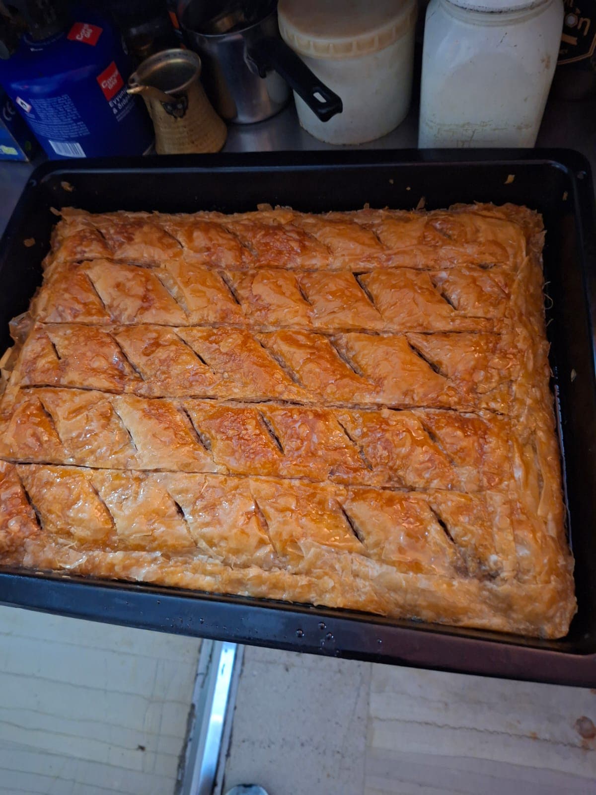 Baklava, from the tray