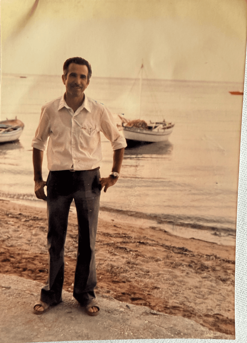 Grandfather Nikos · the boats on this beach
