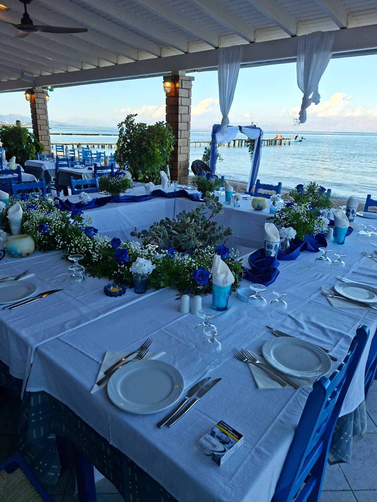 Blue & white by the sea